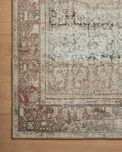 Loloi Amber Lewis Georgie Collection GER-09 Multi/Spice 2'-6" x 7'-6", .19" Pile Height, Runner Rug