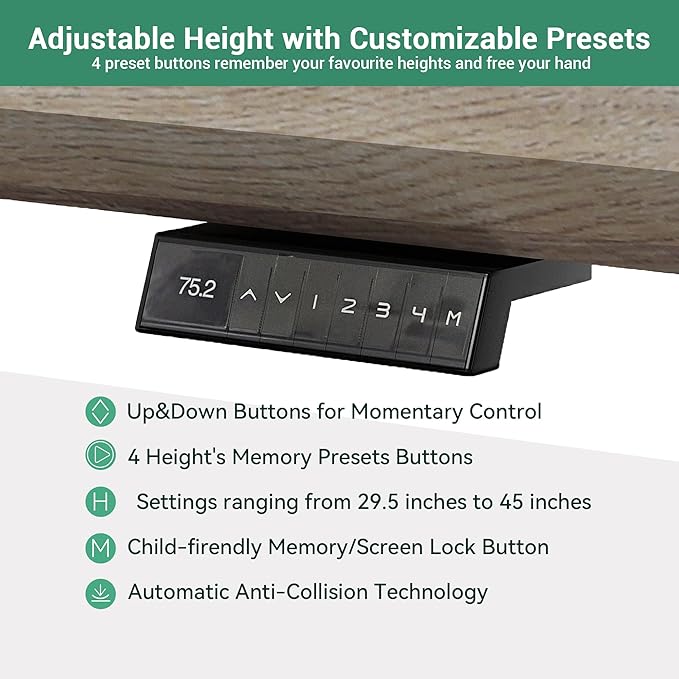 70.87" L Shaped Standing Executive Desk and 63" lateral File Cabinet, Large Adjustable Heigh Office Computer Desk with 3 Drawers,2.3" Desktop,Business Workstation,Black and Warm Oak