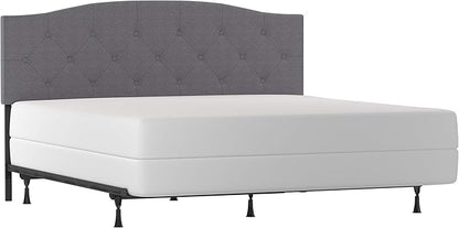 Hillsdale Provence Upholstered, King/Cal King Headboard with Frame, Glacier Gray