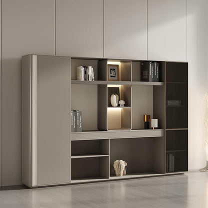 L Shaped Executive Desk, 118.1 inch Large Executive Computer Desk Set Drawers and Lockable, Power Socket and USB Port Storage, Without Desk or Computer Chair (Filing Cabinet)