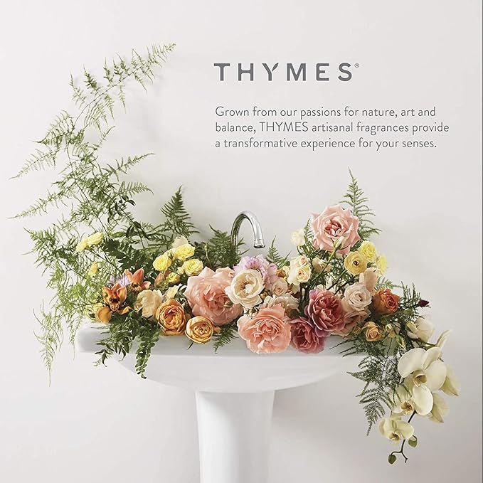 Thymes Aromatic Jar Candle - Sienna Sage Scented Candle for a Warm Home Fragrance - Notes of Palo Santo Wood, Clary Sage, and Amber - Matte White Candles (7.5 oz)