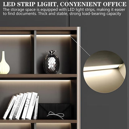 Modern Executive Desk, 110.2 inch L Shaped Desk with Storage, L Shape Corner Desk Drawers and Lockable Storage No Installation Required, Without Desk or Computer Chair (Filing Cabinet)