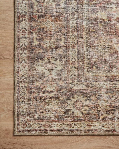 Loloi Amber Lewis Georgie Collection GER-06 Bordeaux/Antique 8'-4" x 11'-6", .19" Pile Height, Area Rug