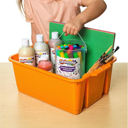 Really Good Stuff Classroom Stacking Bins - Neon - Set of 4