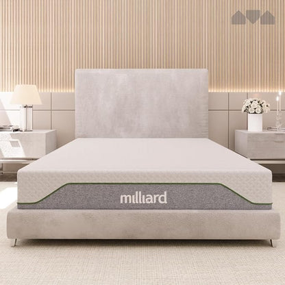 Milliard 10-Inch Memory Foam Queen Size Mattress, Pressure-Relieving - Firm Memory Foam Mattress, Best Mattress for Classic Comfort, Restful Sleep - Soft Memory Foam Mattress