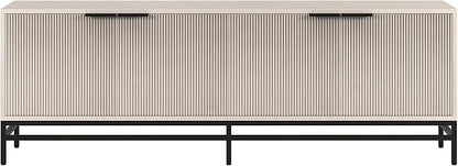 Henn&Hart Montello TV Stand, 70" Wide, White
