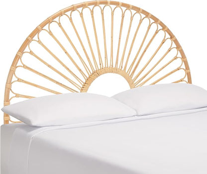 SAFAVIEH Home Collection Faris Natural Rattan Arched Full Size Headboard
