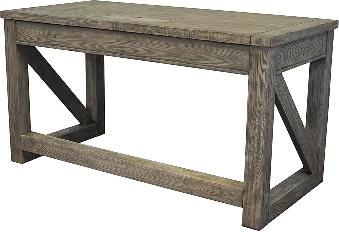 Martin Furniture Avondale Writing Desk Writing Table Wood Office Desk Gray (IMAE384G)