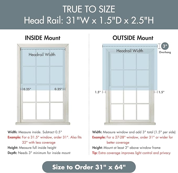 Madison Park Galen Cordless Roman Shade, 31"W x 64"H, Sheen Blue – Room Darkening, Thermal Insulated, Energy Efficient Window Blind with Subtle Sheen Basketweave Fabric for Privacy