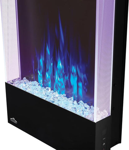 Napoleon Allure 38 inch Vertical Wall Mount Electric Fireplace - Black, NEFVC38H