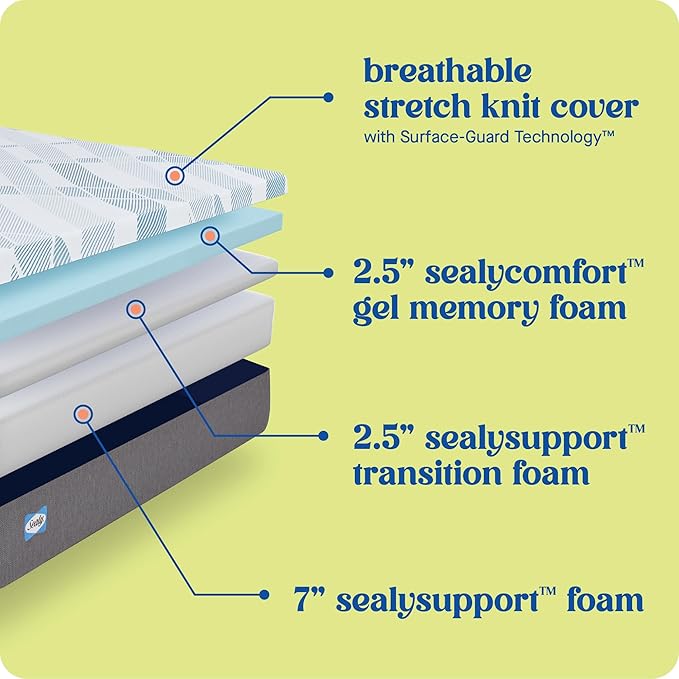 Sealy Dreamlife 12” Foam Mattress-in-a-Box, Twin