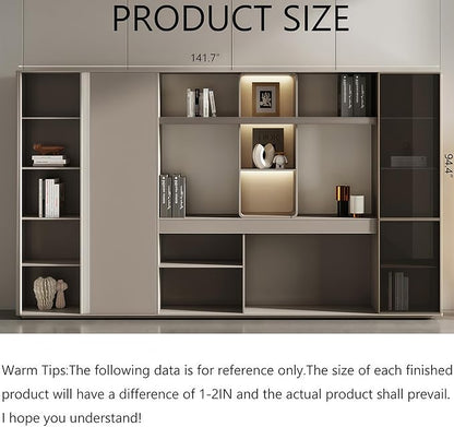L Shaped Executive Desk, 118.1 inch Large Executive Computer Desk Set Drawers and Lockable, Power Socket and USB Port Storage, Without Desk or Computer Chair (Filing Cabinet)