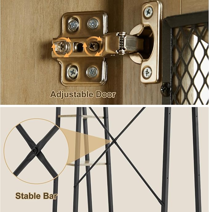Extra Tall Over The Toilet Storage Cabinet with Side Storage, Modern Bathroom Space-Saving Organizer with Barn Doors, Sturdy Over-Toilet Shelf Unit for Bathroom