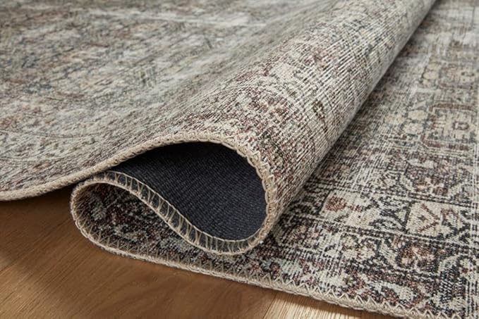 Loloi Amber Lewis Georgie Collection GER-10 Moss/Bark 2'-3" x 3'-9", .19" Pile Height, Accent Rug
