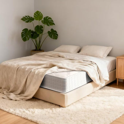 King Mattress, 12 Inch Hybrid Memory Foam Mattress in a Box, Cooling Gel for Pressure Relief & Back Pain Support, CertiPUR-US Certified, Medium Firm Bed, Fiberglass Free, Breathable Comfort Sleep
