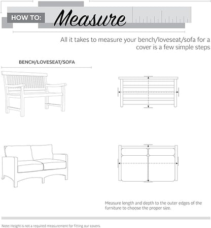 Classic Accessories Ravenna Water-Resistant 76 Inch Deep Seated Patio Loveseat Cover, Patio Furniture Covers