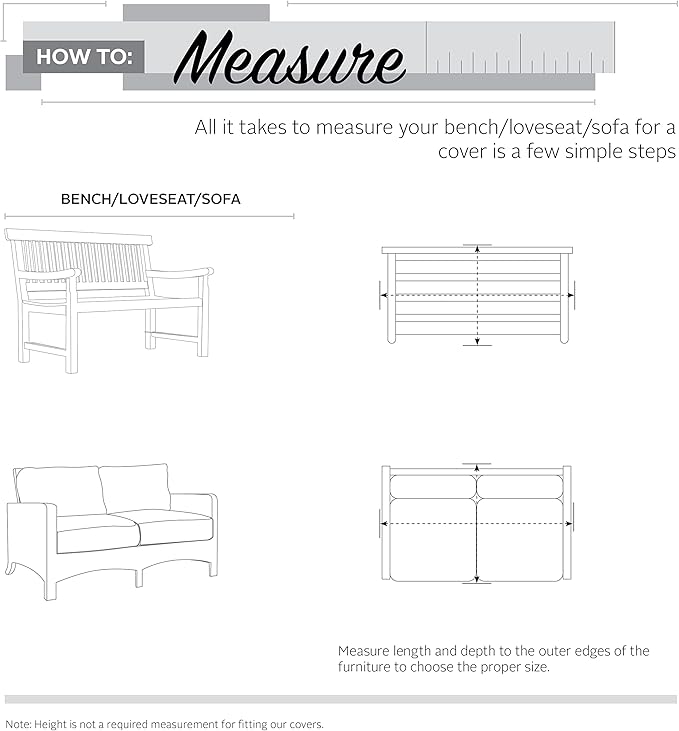Classic Accessories Ravenna Water-Resistant 76 Inch Patio Sofa/Loveseat Cover, Patio Furniture Covers
