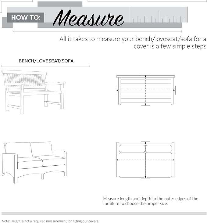 Classic Accessories Ravenna Water-Resistant 104 Inch Patio Sofa/Loveseat Cover, Patio Furniture Covers