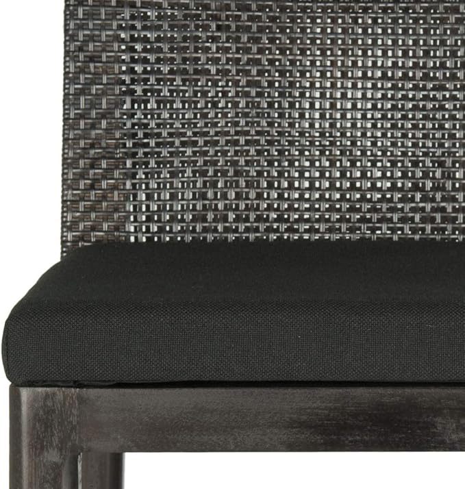 SAFAVIEH Darin Barstool, Black/Black
