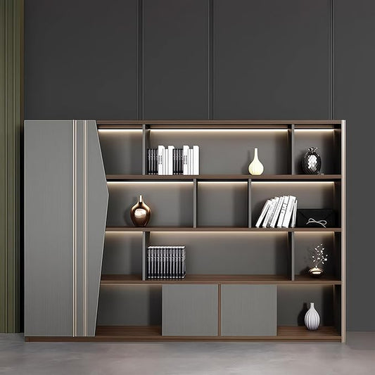 Modern Executive Desk, 94.5 inch L Shaped Desk with Storage, L Shape Corner Desk Drawers and Lockable Storage No Installation Required, Without Desk or Computer Chair (Filing Cabinet)