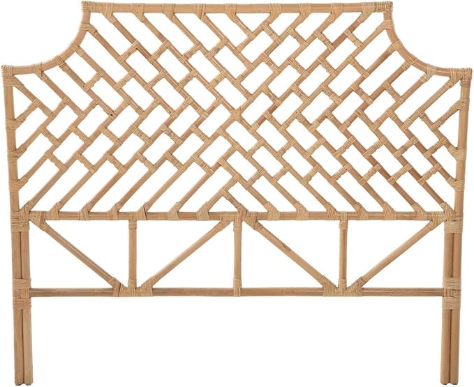 Kouboo Rattan Chippendale Headboard Twin Size Natural
