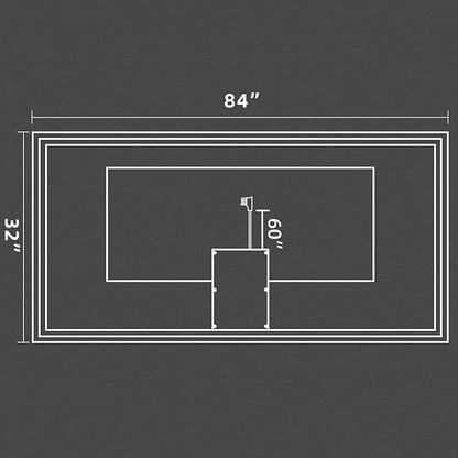 84x32 Inch Large LED Mirror Bathroom with Lights, Backlit and Front Lighted Bathroom Vanity Mirror for Wall, Anti Fog,Dimmable,Shatterproof