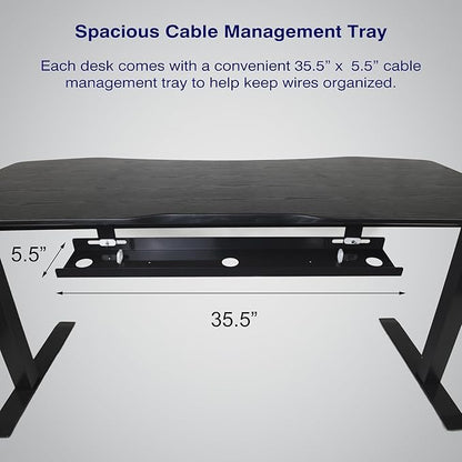 ApexDesk Elite Pro Series 71" x 33" Electric Height Adjustable Stand up Desk, Sit Stand Home Office Desk, Computer Desk - Curved Teakwood