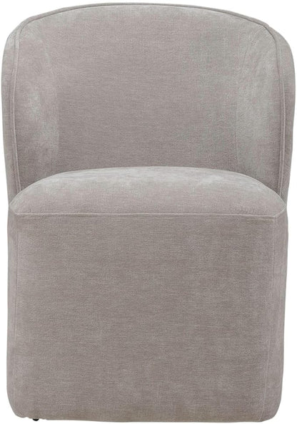 Liberty Furniture Accent Dining Chair with Castors - Rounded Arm - Truffle Upholstry
