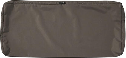 Classic Accessories Ravenna Water-Resistant 48 x 18 x 3 Inch Outdoor Bench/Settee Cushion, Patio Furniture Swing Cushion, Dark Taupe, Patio Loveseat Cushion
