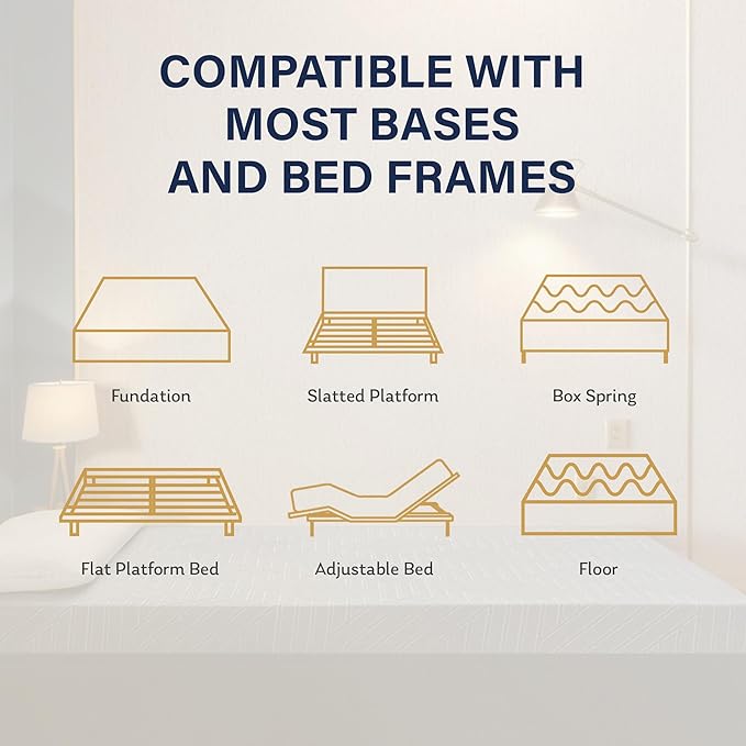 MLILY EGOHOME 14 Inch Full Mattress, Copper Gel Memory Foam Mattress for Pain Relief, Therapeutic Mattress in a Box, CertiPUR-US Certified, Fiberglass Free Medium Mattress, Black