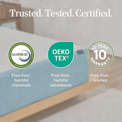 LIFEMENT Basic Queen Cooling Gel Infused Memory Foam Mattress in a Box | Medium Firm Bed, Fiberglass Free, Certified Pressure Relief Foam, Cooling Comfort Sleep, 8 Inch