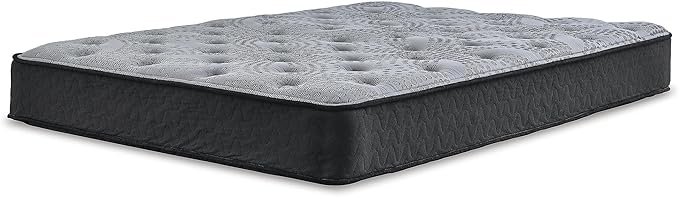 Signature Design by Ashley Queen Size Comfort Plus Hybrid Mattress with Memory and Quilt Foam, Wrapped Coils, Fiberglass Free, 10-Year Warranty, 10" Height