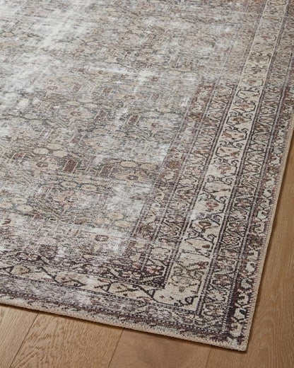 Loloi Amber Lewis Georgie Collection GER-10 Moss/Bark 18" x 18", .19" Pile Height, Sample Rug