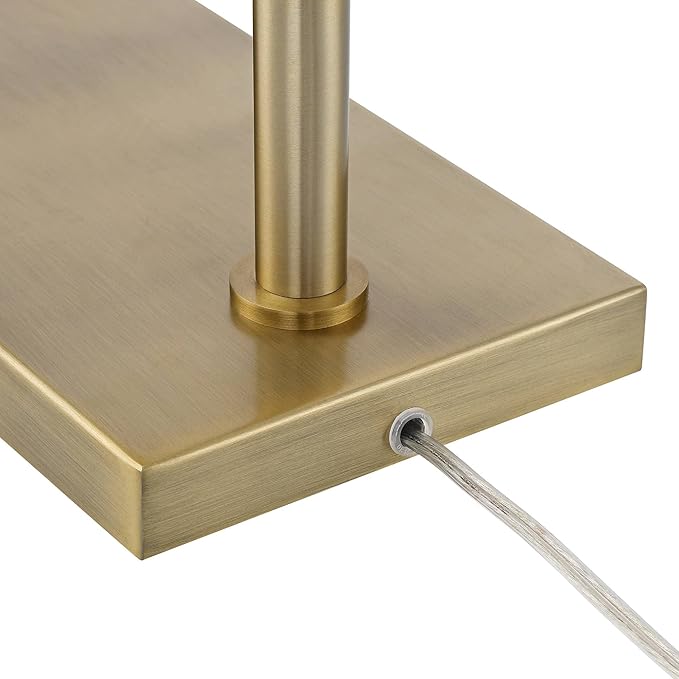 Possini Euro Design Design Keegan Traditional Farmhouse Swing Arm Pharmacy Floor Lamp 54 1/4" Tall Warm Gold Adjustable Metal Shade Decor for Living Room Reading House Bedroom Home Office House