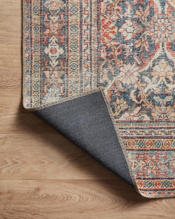 Loloi Amber Lewis Georgie Collection GER-01 Red/Navy 10'-0" x 14'-0", .19" Pile Height, Area Rug