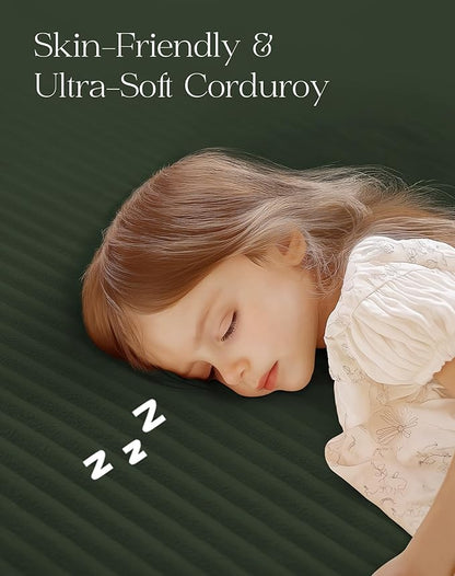 107" Comfy Cloud Couch with L-Shape Chaise & Deep Seat, Modular Sectional Sofa in a Box, Boneless Upholstered Couches for Living Room, No Assembly Required (Soft Corduroy, Green)