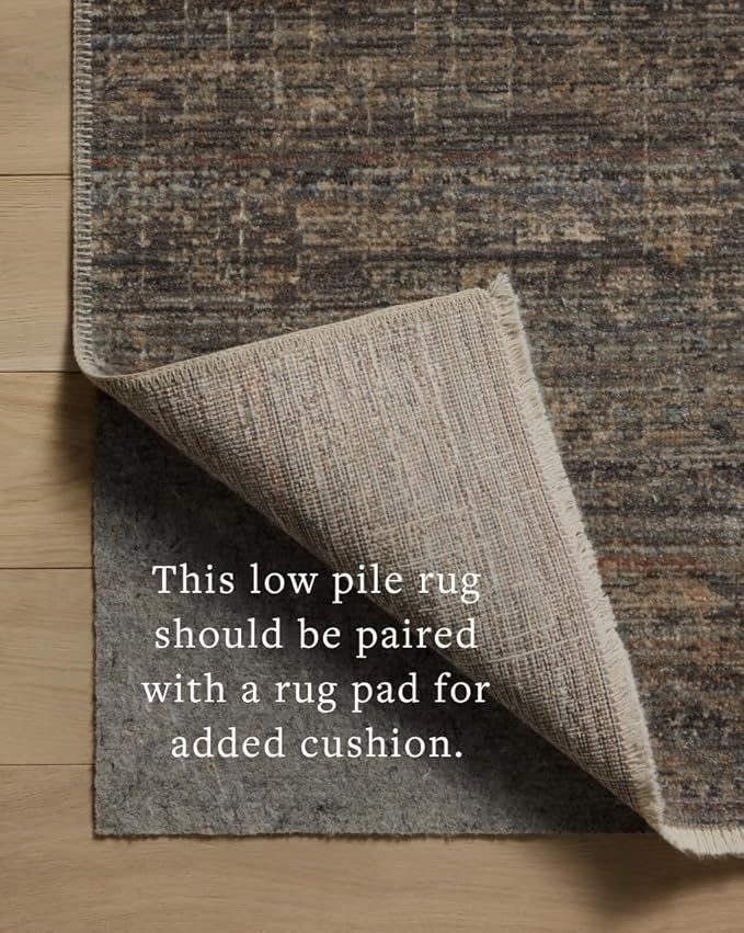 Loloi Amber Lewis Molly Collection MOL-05 Lagoon/Natural 9'-6" x 13'-6" Low Pile Area Rug