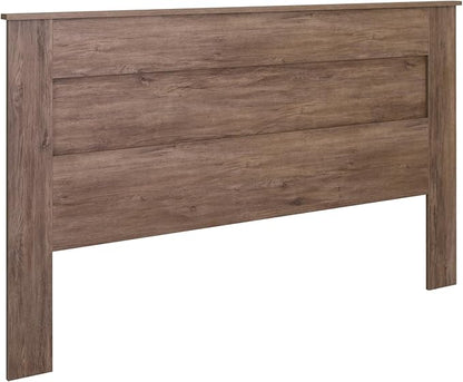 Prepac Stylish Flat Wood Panel Headboard for King Size Beds, Simplistic Wooden King Headboard 2.25" D x 81" W x 48" H, Drifted Gray, DHFK-1301-1