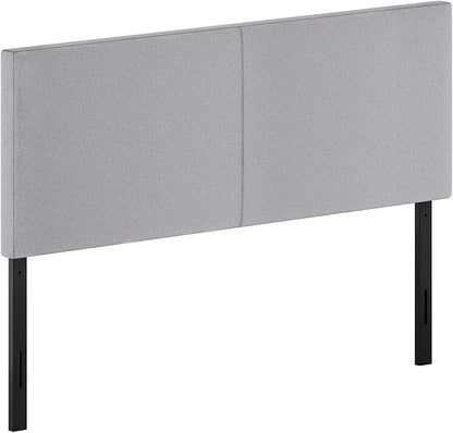 Furinno Roanne Upholstered Headboard, Queen, Glacier