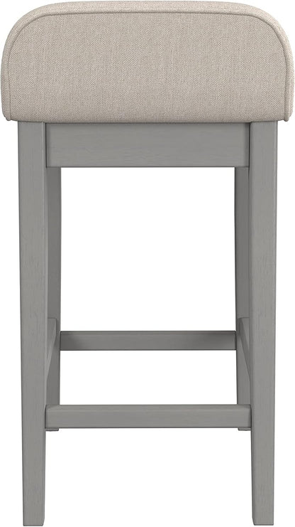 Hillsdale Furniture Maydena Wood Counter Height Stool, Distressed Gray