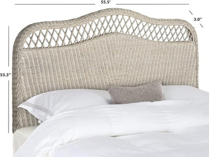 Safavieh Home Collection Sephina Antique Grey Rattan Headboard (Queen)