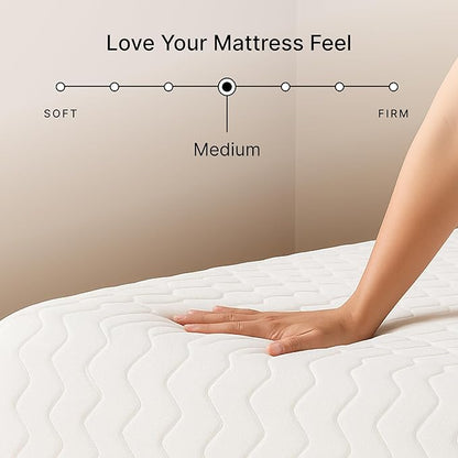 Signature Design by Ashley Chime Memory Foam 12" King Mattress with Thick Memory and Support Foam for Pressure Relief, Fiberglass Free, Mattress In A Box