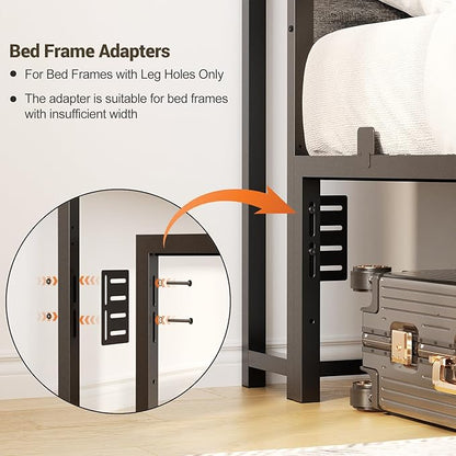 Unikito Headboard for Twin Size Bed with Storage Shelf, Head Board with 3 Outlets and 2 USB Ports, Headboards with RGB LED Light, Height Adjustable, Sturdy and Stable, Easy Assembly, Black Oak