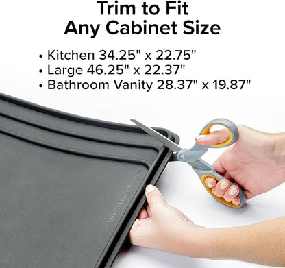 WeatherTech SinkMat – Waterproof Under Sink Liner Mat for Kitchen Bathroom – 28” x 19” Inches - Durable, Flexible Tray – Home undersink Organizer Must Haves, Tan