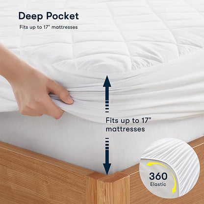 Serta Multi-Zone Heated Mattress Pad – Dual Controllers for Personalized Body & Foot Warmth, 10 Heat Settings, Auto Shut-Off, Soft Microfiber, Machine Washable, 15" Deep Pocket – Queen Size