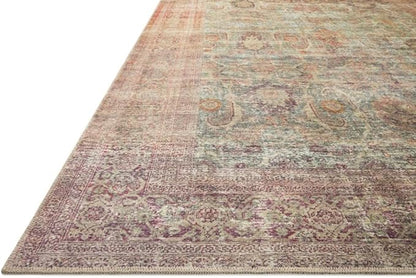 Loloi Amber Lewis Georgie Collection GER-03 Jade/Sunset 10'-0" x 14'-0", .19" Pile Height, Area Rug