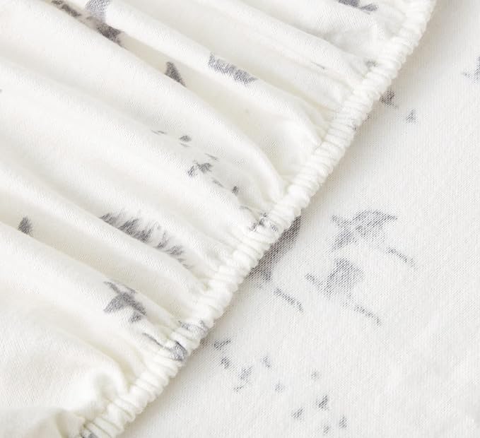 Eddie Bauer - Flannel Sheets Queen Size, Anti-Pilling & Wrinkle Resistant Cotton, Touchably Soft for All-Season Comfort - Bed Sheets with Matching Pillowcases & Fitted Sheet (Geese Meadow Yellow)