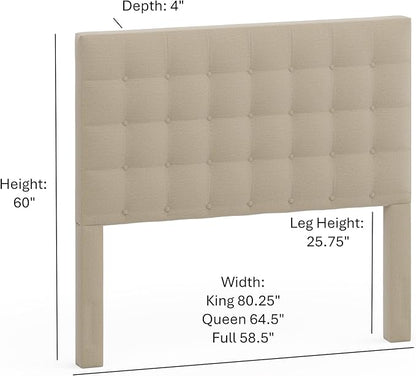 Beige Sutton Full Headboard