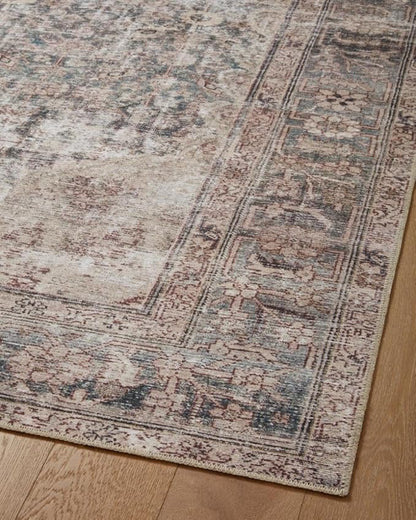 Loloi Amber Lewis Georgie Collection GER-08 Lagoon/Beige 3'-0" x 10'-0", .19" Pile Height, Runner Rug