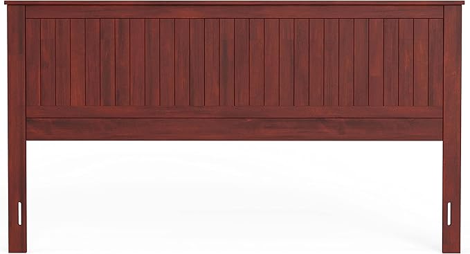 Glenwillow Home Wainscott Wood Panel Headboard in Cherry - King Size
